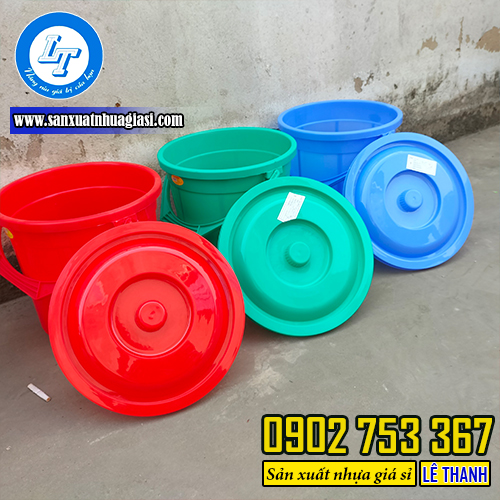 Xô nhựa tròn đủ màu, đủ size Xô nhựa tròn đủ màu, đủ size