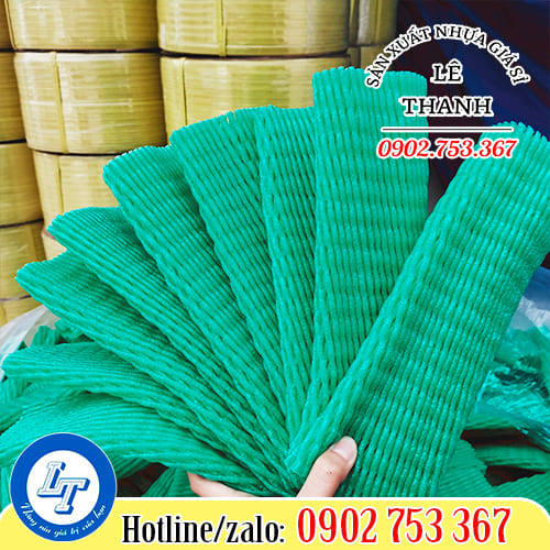 Xốp lưới trái cây màu xanh
