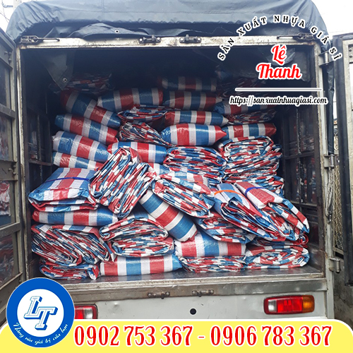 Xưởng sản xuất bạt kẻ sọc 3 màu cho công trình Xưởng sản xuất bạt kẻ sọc 3 màu cho công trình