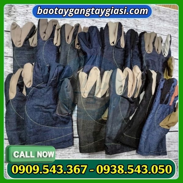 Găng tay vải jean giá rẻ Găng tay vải jean giá rẻ