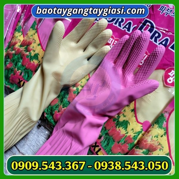 Găng tay cao su gia dụng Dragon chống trơn trượt Găng tay cao su gia dụng Dragon