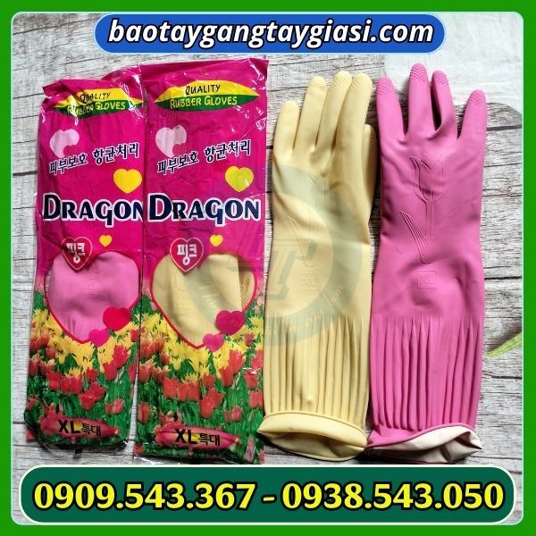 Găng tay cao su gia dụng Dragon size xl Găng tay cao su gia dụng Dragon