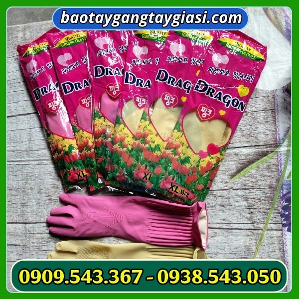 Găng tay cao su gia dụng Dragon Găng tay cao su gia dụng Dragon