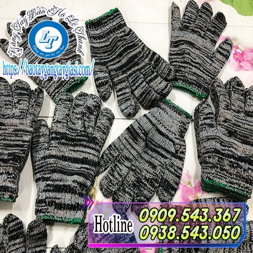 Găng tay len muối tiêu bảo hộ Găng tay len muối tiêu bảo hộ