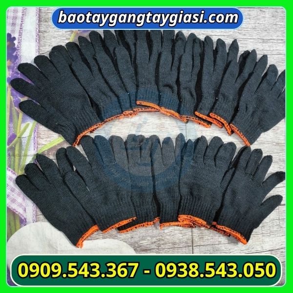 Găng tay len xám đen 70g giá sỉ rẻ Găng tay len xám đen 70g