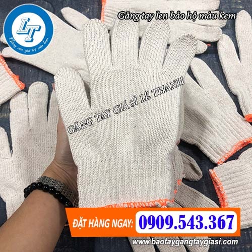 găng tay len bảo hộ màu kem giá rẻ tại xưởng găng tay len bảo hộ màu kem giá rẻ tại xưởng