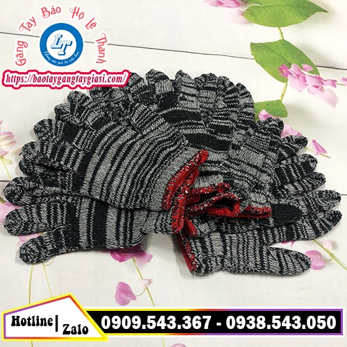 Găng tay len muối tiêu 40g Găng tay len muối tiêu 40g