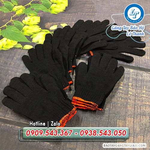 Găng tay len đen siêu bền chắc Găng tay len đen siêu bền chắc