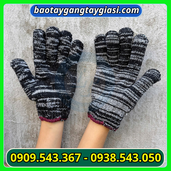 Găng tay len muối tiêu 90g giá tốt Găng tay len muối tiêu 90g