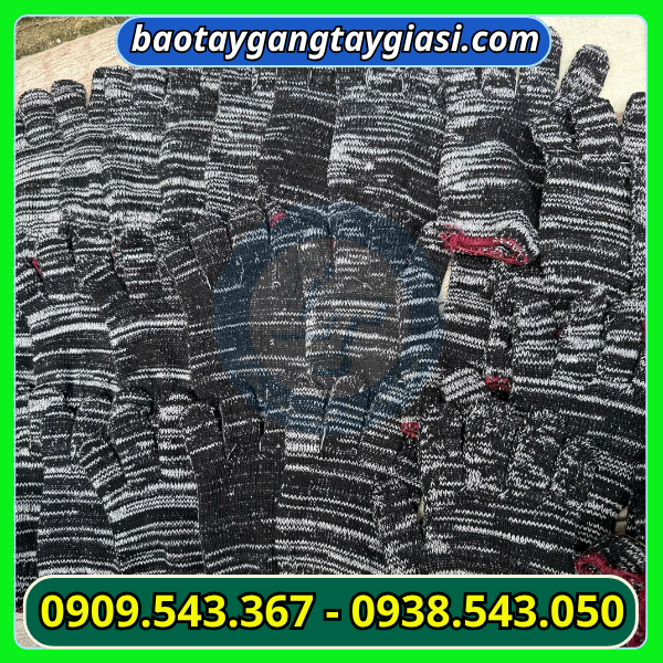 Găng tay len muối tiêu 90g sỉ rẻ HCM Găng tay len muối tiêu 90g