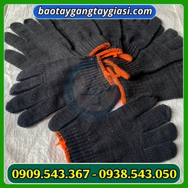 Găng tay len xám đen giá tốt Găng tay len hái sầu riêng an toàn và tiện lợi