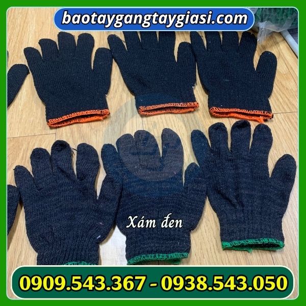 Găng tay len xám đen Găng tay len xám đen