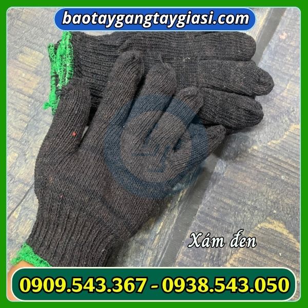 Găng tay len xám đen Găng tay len xám đen