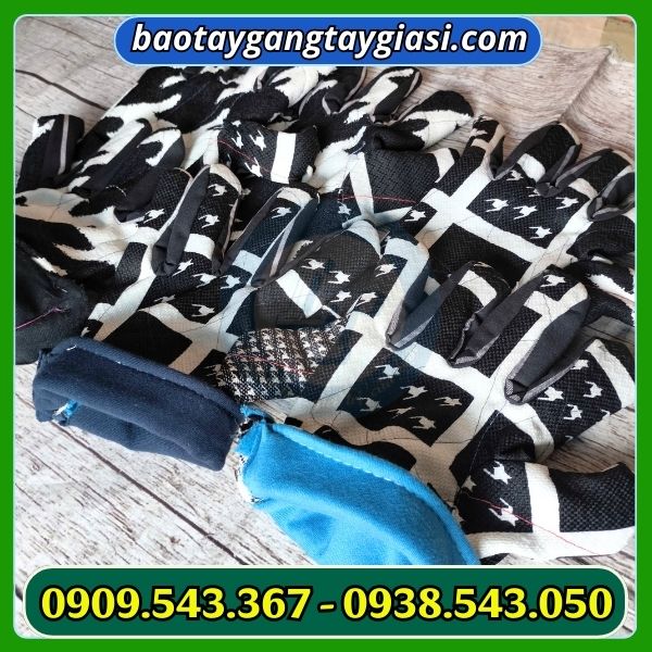 Găng tay vai kaki 2 lớp giá xưởng Găng tay vai kaki 2 lớp