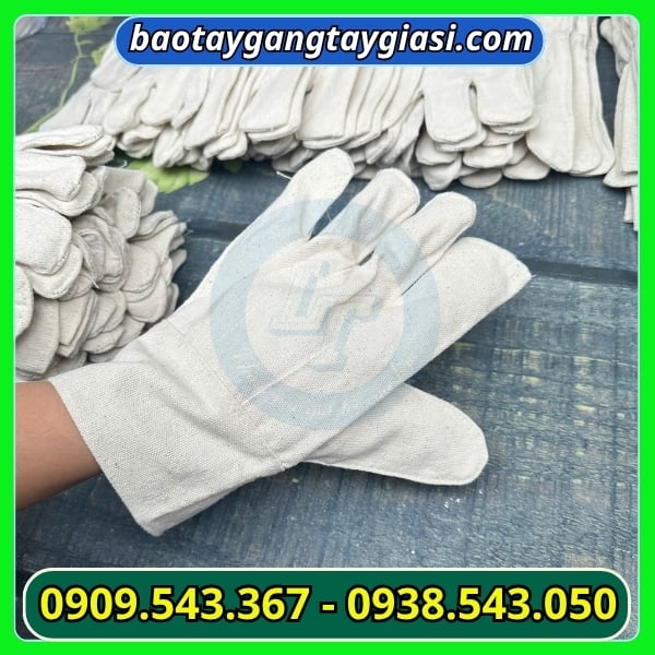 Găng tay vải bạt số 9 giá xưởng Găng tay vải bạt số 9