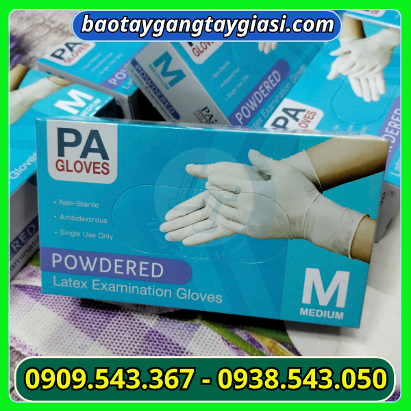 Găng tay y tế latex có bột Găng tay y tế latex có bột