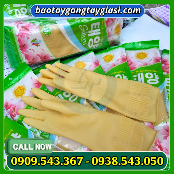 Găng tay cao su mặt trời Găng tay cao su mặt trời