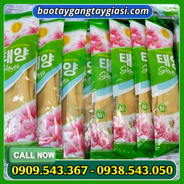 Găng tay cao su mặt trời Găng tay cao su mặt trời