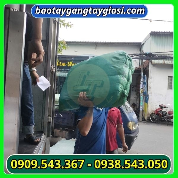 Găng tay len poly trắng 40g giá sỉ giao hàng nhanh Găng tay len poly trắng 40g