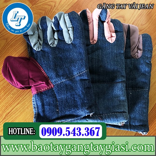 Găng tay vải jean Găng tay vải jean