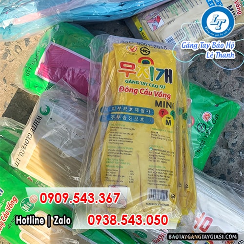 Găng tay cao su Đông Cầu Vồng mini Găng tay cao su Đông Cầu Vồng mini