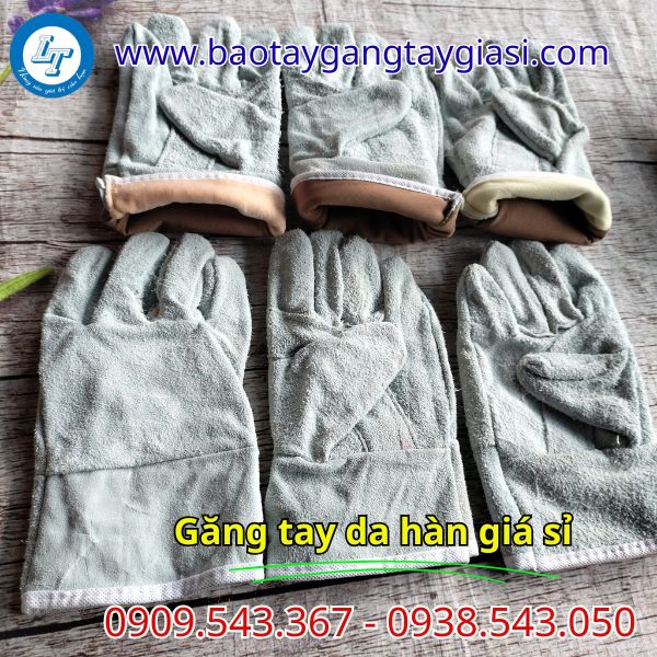 Găng tay da hàn loại ngắn Găng tay da hàn