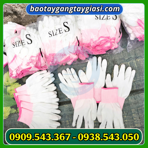 Găng tay phủ PU size bịch 10 đôi Găng tay phủ PU size