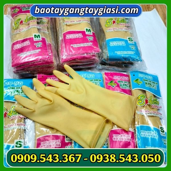 Găng tay cao su sao biển giá sỉ Găng tay cao su sao biển giá sỉ