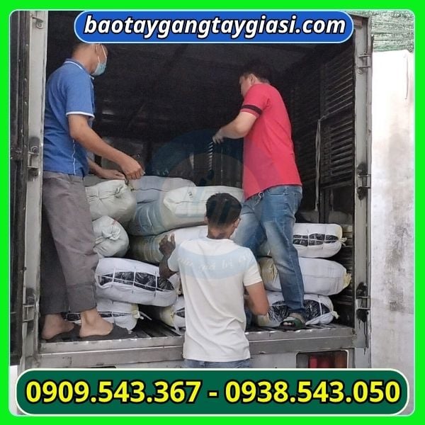 Giao hàng găng tay len poly Giao hàng găng tay