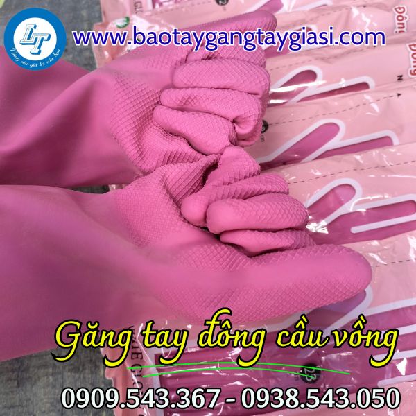 Găng tay cao su đông cầu vồng nếp nhăn size xl Găng tay cao su đông cầu vồng nếp nhăn size xl