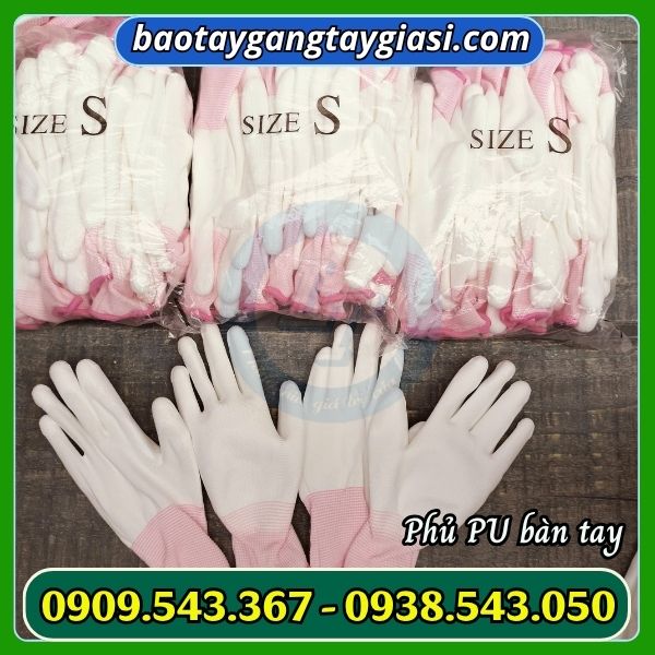 Găng tay phủ pu bàn tay giá tốt Găng tay phủ pu bàn tay