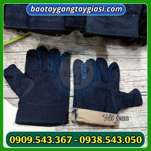 Găng tay vải jean Găng tay vải jean