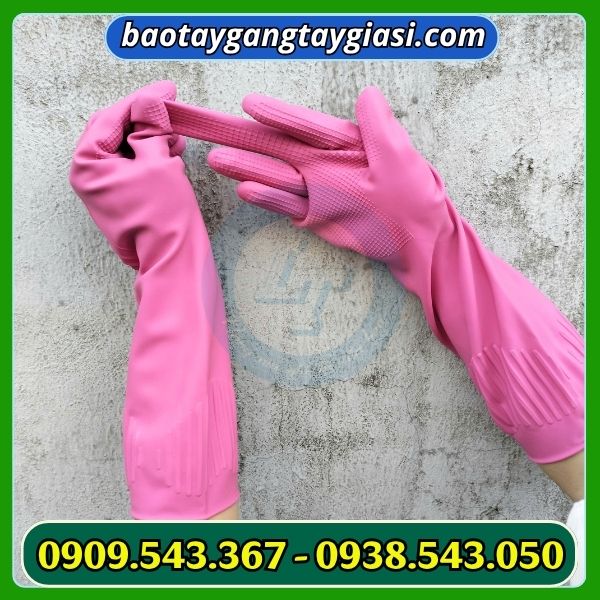 Găng tay cao su đông cầu vồng size L co giãn tốt Găng tay cao su đông cầu vồng size L