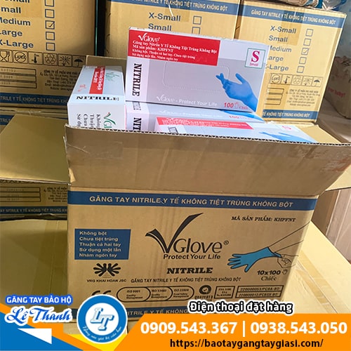 Găng tay y tế Nitrile không bột Găng tay y tế Nitrile không bột