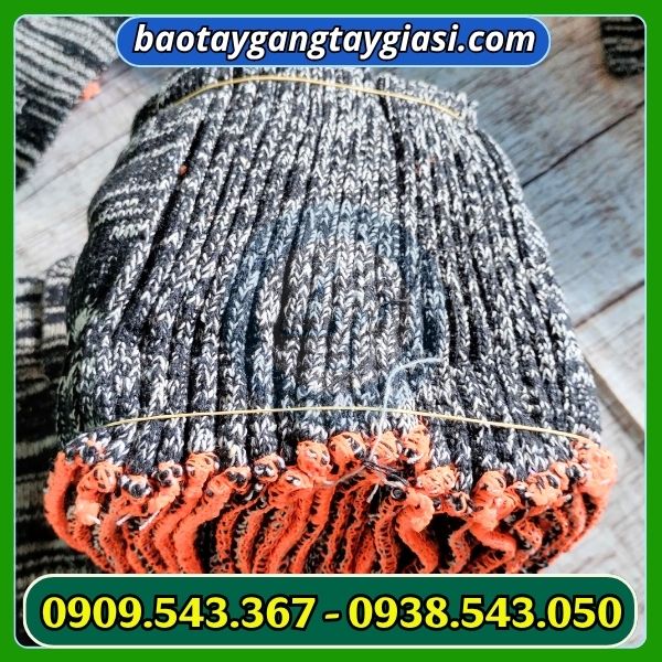 Găng tay len muối tiêu 70g bó 10 đôi Găng tay len muối tiêu 70g giá rẻ