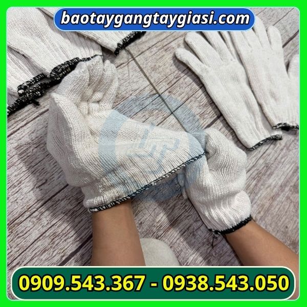 Găng tay len kem 80g co gian linh hoạt Găng tay len kem 80g giá sỉ