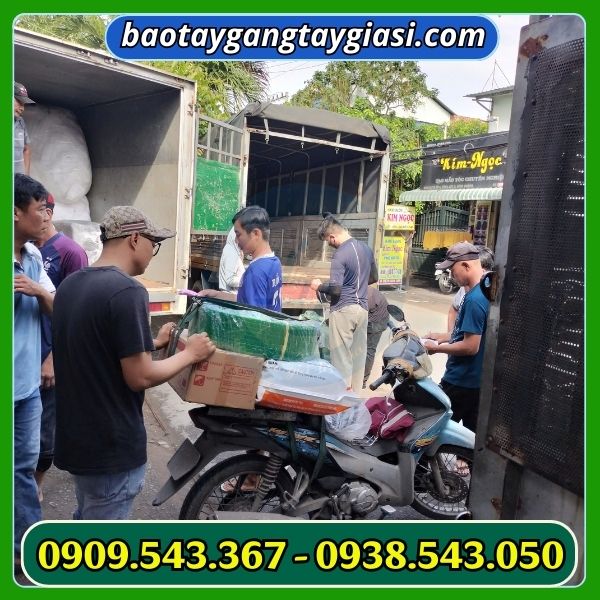 Găng tay cao su giao hàng Găng tay cao su Đông Cầu Vồng