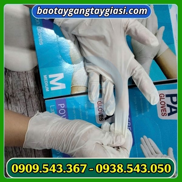 Găng tay y tế latex có bột