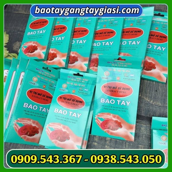 Bao tay xốp đóng hộp Bao tay xốp