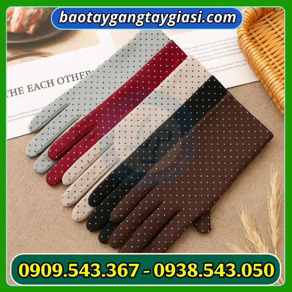 Găng tay thời trang chấm bi Găng tay thời trang chấm bi