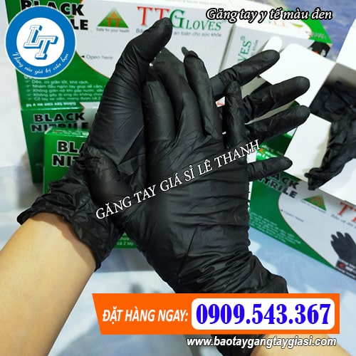 cung cấp găng tay y tế màu đen chính hãng cung cấp găng tay y tế màu đen chính hãng