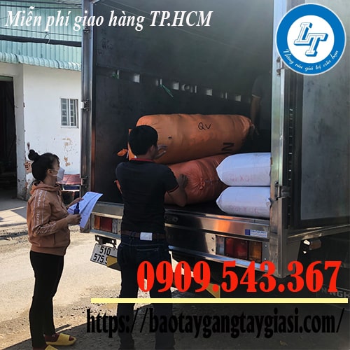 Bán găng tay len kem trắng