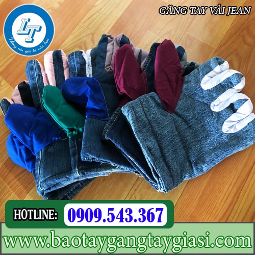 Bán găng tay vải jean