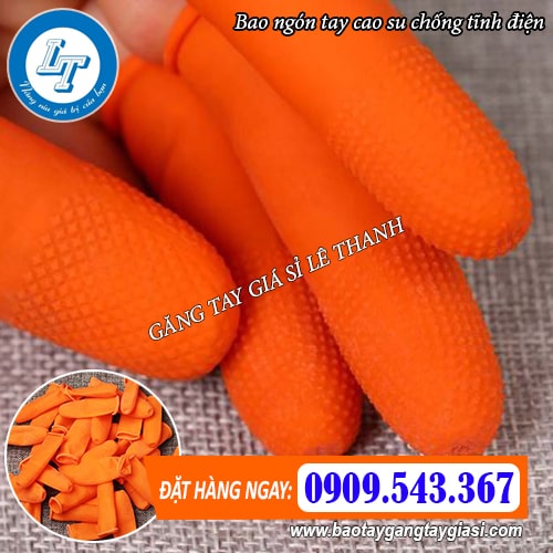 bao ngón tay cam sần chống tĩnh điện bao ngón tay cam sần chống tĩnh điện