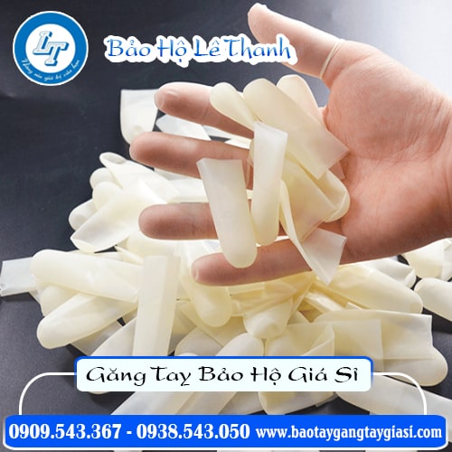 Bao ngón tay cao su không bột Bao ngón tay cao su không bột