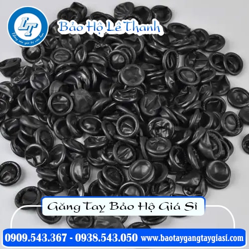 Bao ngón tay cao su màu đen