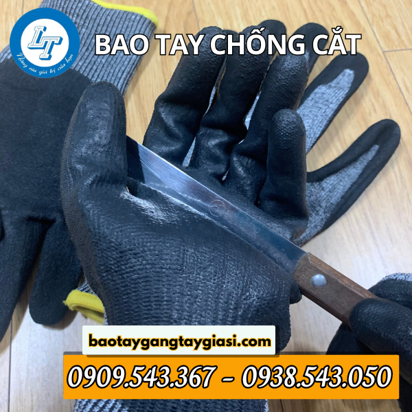 Bao tay chống cắt phủ cao su Bao tay chống cắt phủ cao su