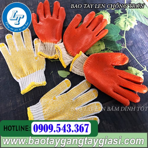 Bao tay len chống trượt Bao tay len chống trượt