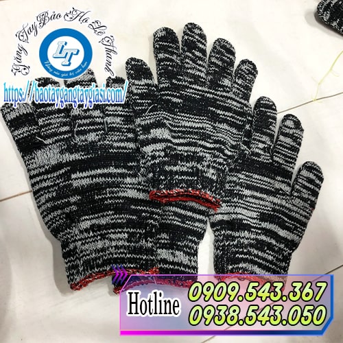 Bao tay len muối tiêu 100g dày dặn bền chắc Bao tay len muối tiêu 100g dày dặn bền chắc