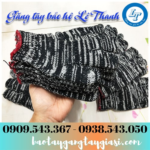 Bao tay len muối tiêu lao động đa dạng kích cỡ trọng lượng Bao tay len muối tiêu lao động đa dạng kích cỡ trọng lượng